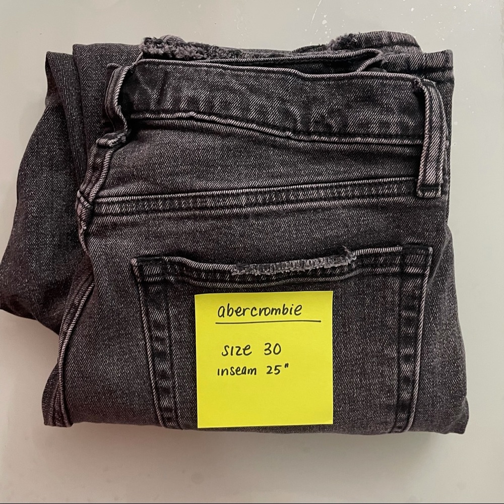 Abercrombie black washed jeans